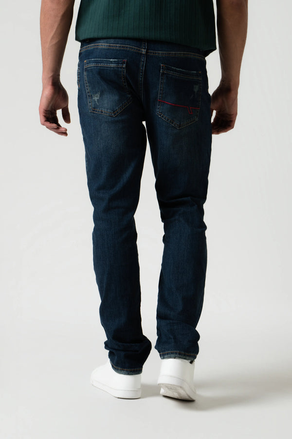 JEAN 5 BOLSILLOS COLOR AZUL MEDIO