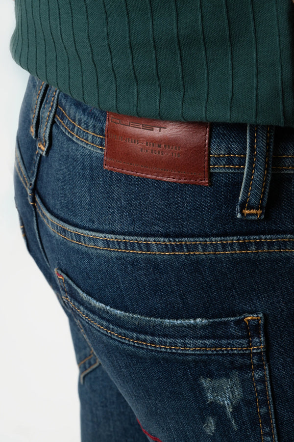 JEAN 5 BOLSILLOS COLOR AZUL MEDIO