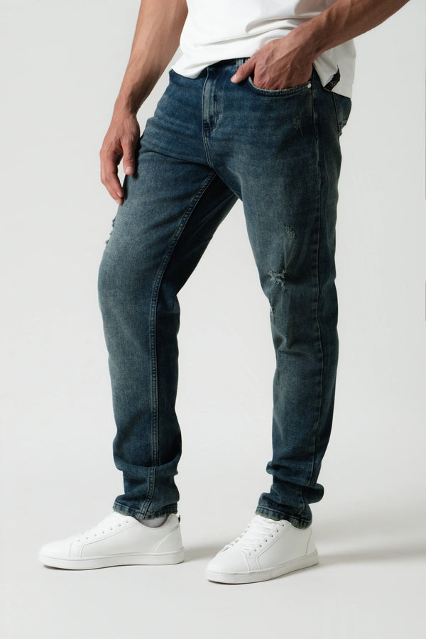 JEAN 5 BOLSILLOS COLOR AZUL OSCURO