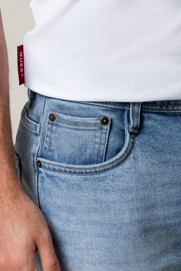 JEAN 5 BOLSILLOS COLOR AZUL MEDIO