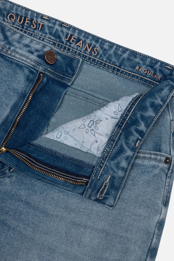 JEAN 5 BOLSILLOS COLOR AZUL MEDIO