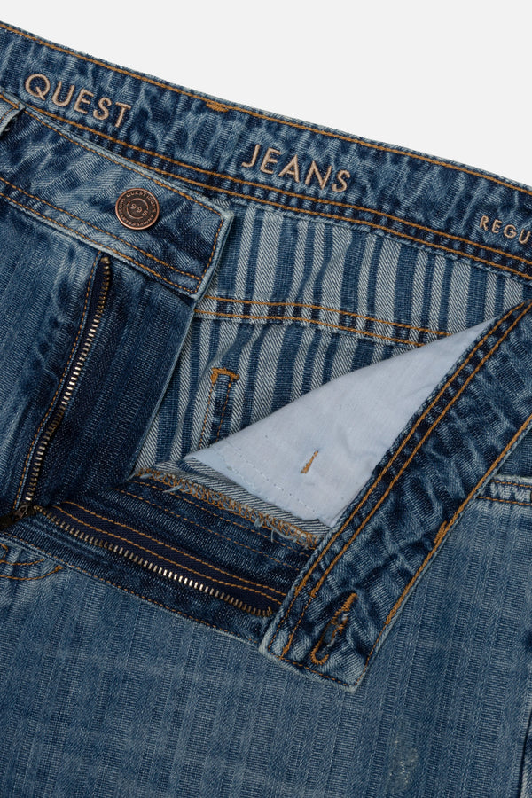 JEAN 5 BOLSILLOS COLOR AZUL MEDIO