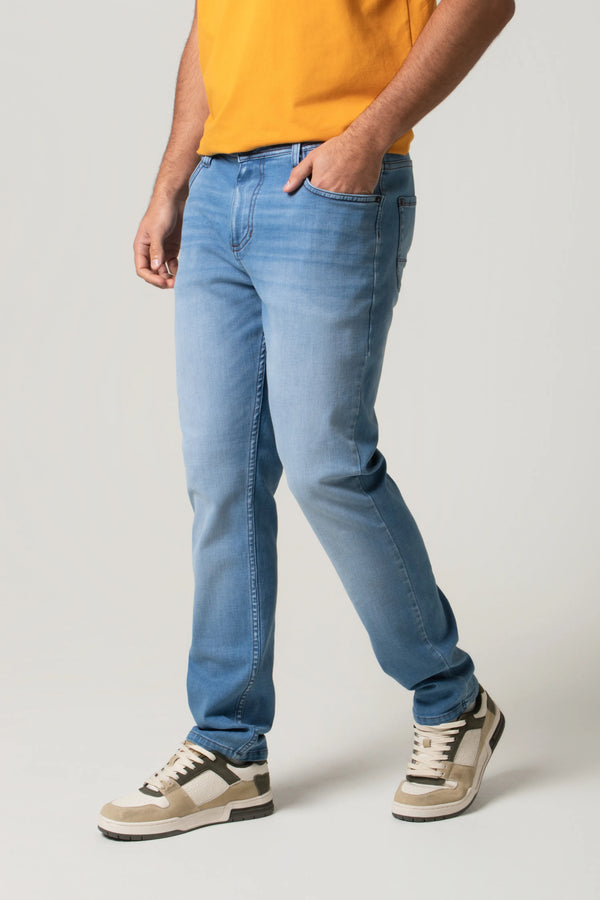 JEAN 5 BOLSILLOS COLOR AZUL CLARO