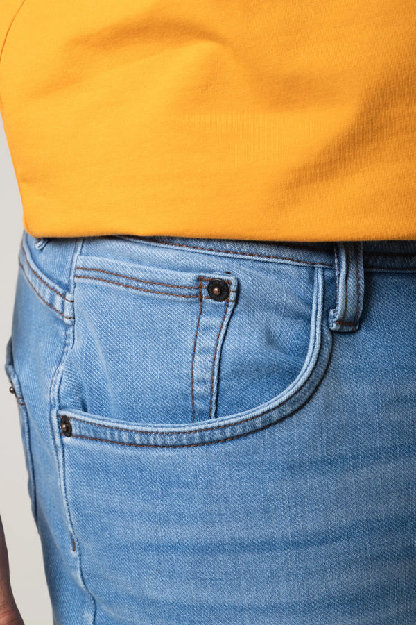 JEAN 5 BOLSILLOS COLOR AZUL CLARO