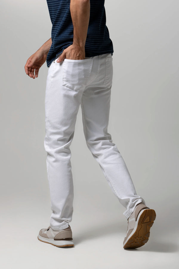 JEAN 5 BOLSILLOS COLOR BLANCO OPTICO