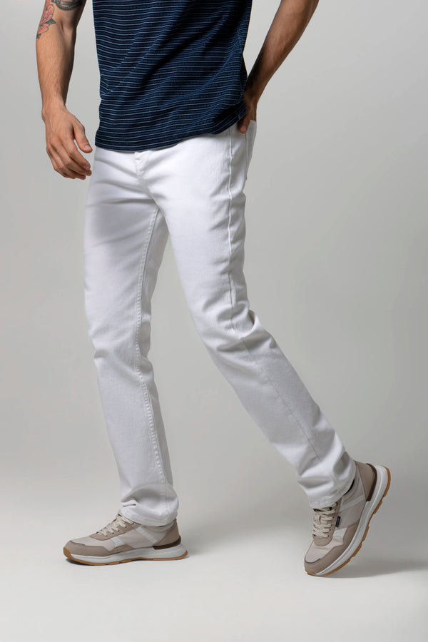 JEAN 5 BOLSILLOS COLOR BLANCO OPTICO