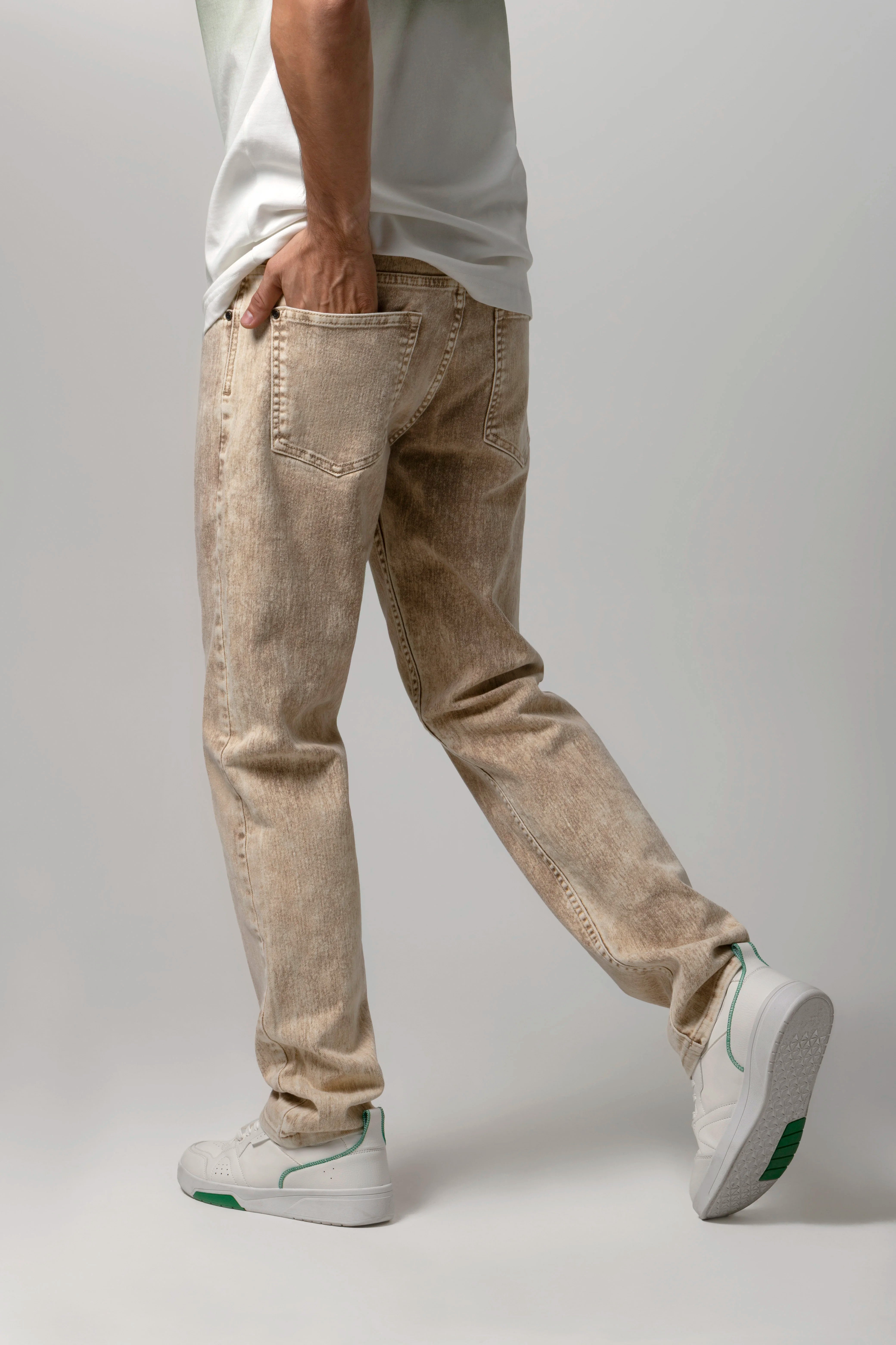 JEAN 5 BOLSILLOS COLOR AVENA