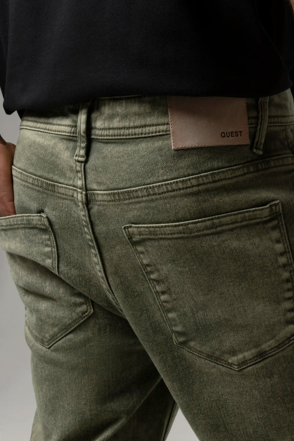 JEAN 5 BOLSILLOS COLOR VERDE