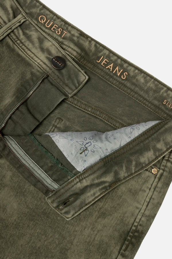 JEAN 5 BOLSILLOS COLOR VERDE