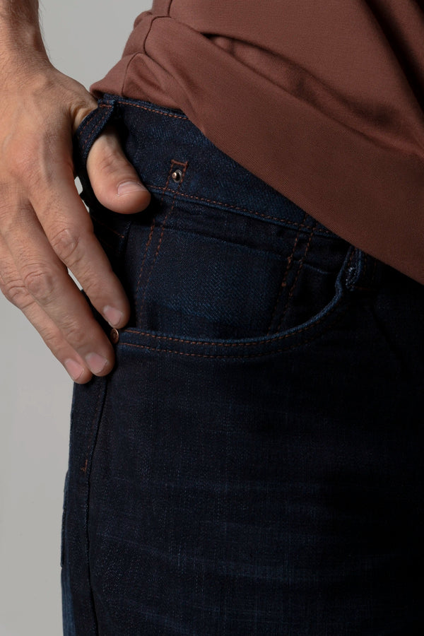 JEAN 5 BOLSILLOS COLOR AZUL OSCURO