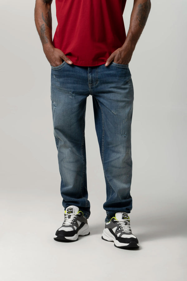 JEAN 5 BOLSILLOS COLOR AZUL MEDIO