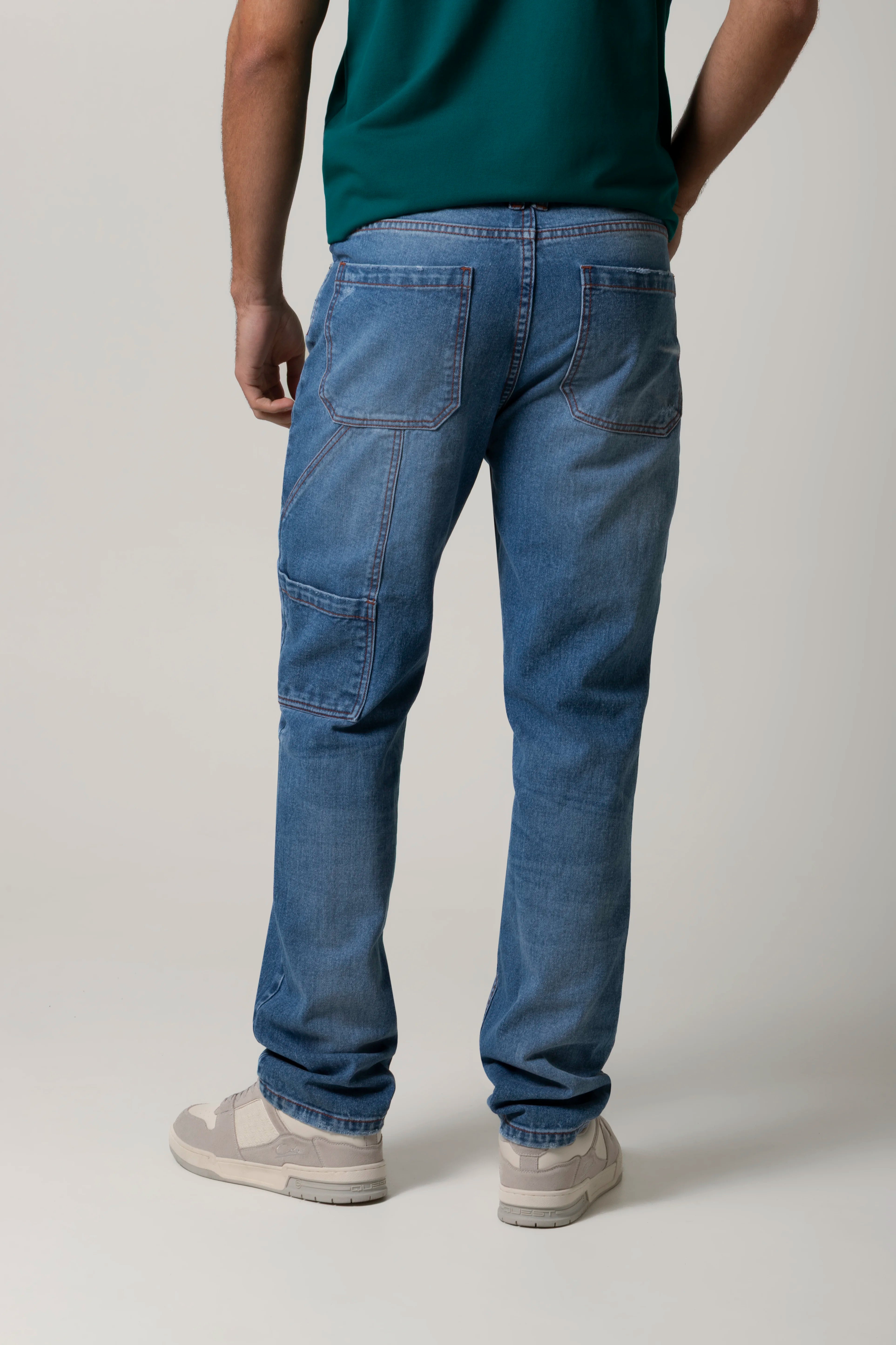 JEAN 5 BOLSILLOS COLOR AZUL MEDIO