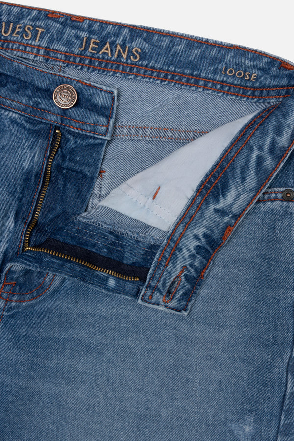 JEAN 5 BOLSILLOS COLOR AZUL MEDIO