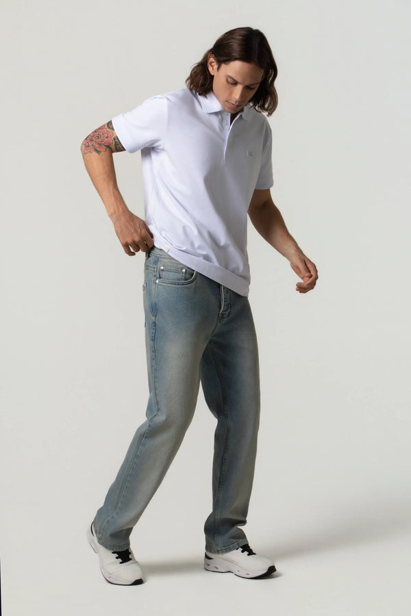 JEAN 5 BOLSILLOS COLOR AZUL CLARO