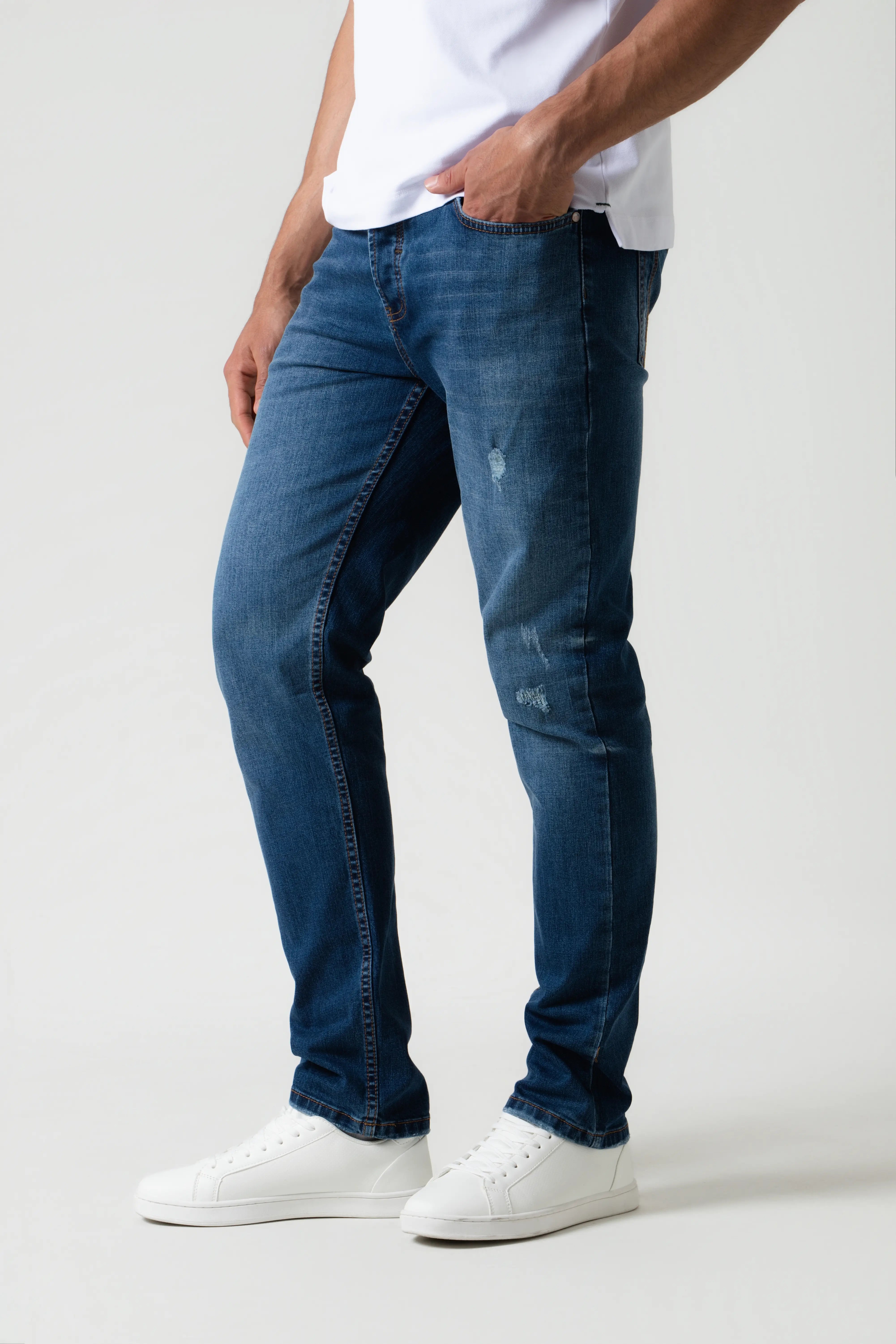 JEAN 5 BOLSILLOS COLOR AZUL OSCURO