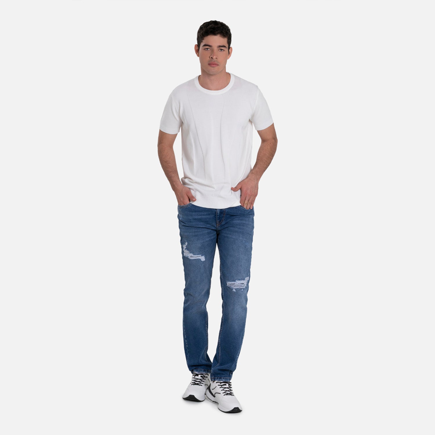 JEAN 5 BOLSILLOS COLOR AZUL CLARO
