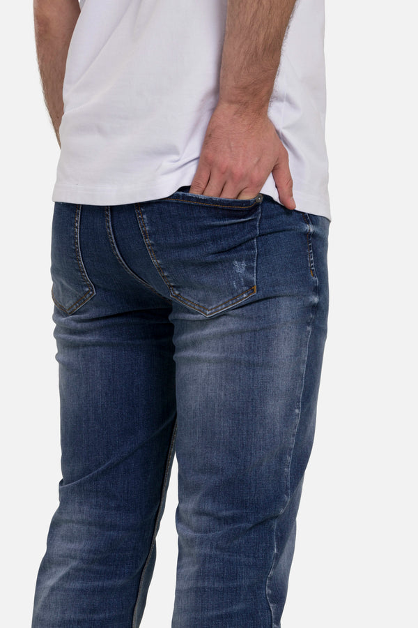 JEAN 5 BOLSILLOS COLOR AZUL MEDIO