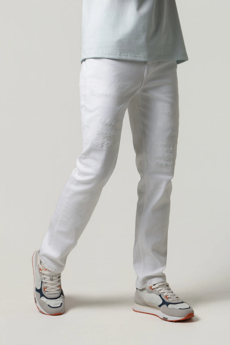 JEAN 5 BOLSILLOS COLOR BLANCO OPTICO
