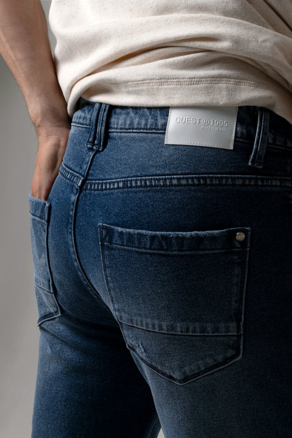 JEAN 5 BOLSILLOS COLOR AZUL MEDIO