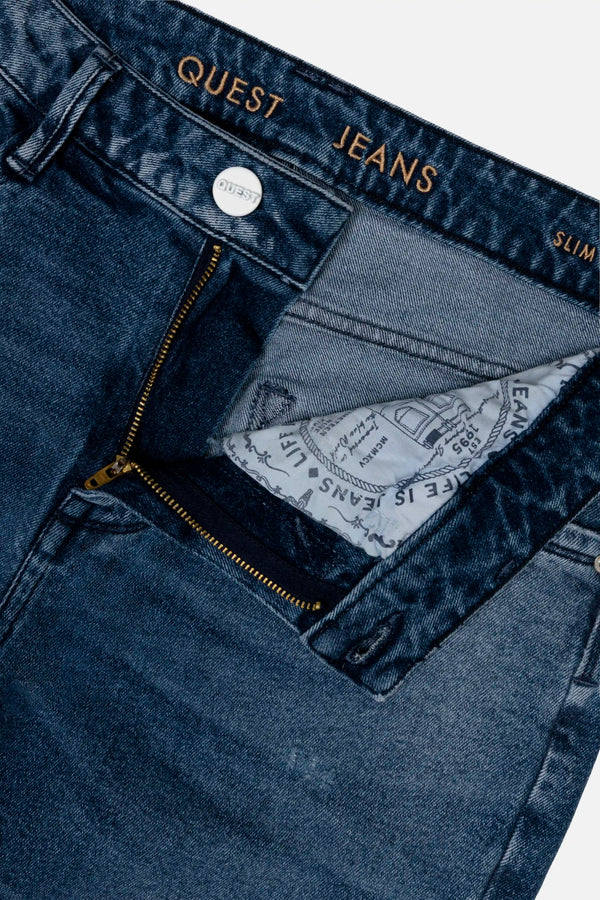 JEAN 5 BOLSILLOS COLOR AZUL MEDIO