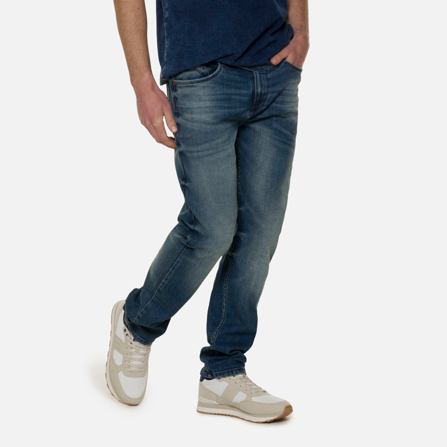 JEAN 5 BOLSILLOS COLOR AZUL MEDIO