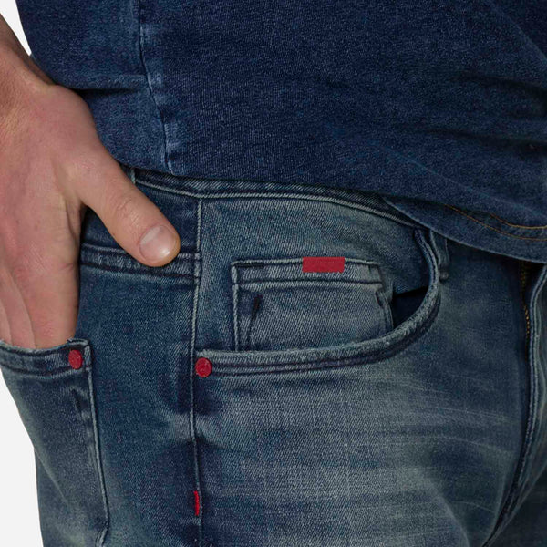 JEAN 5 BOLSILLOS COLOR AZUL MEDIO