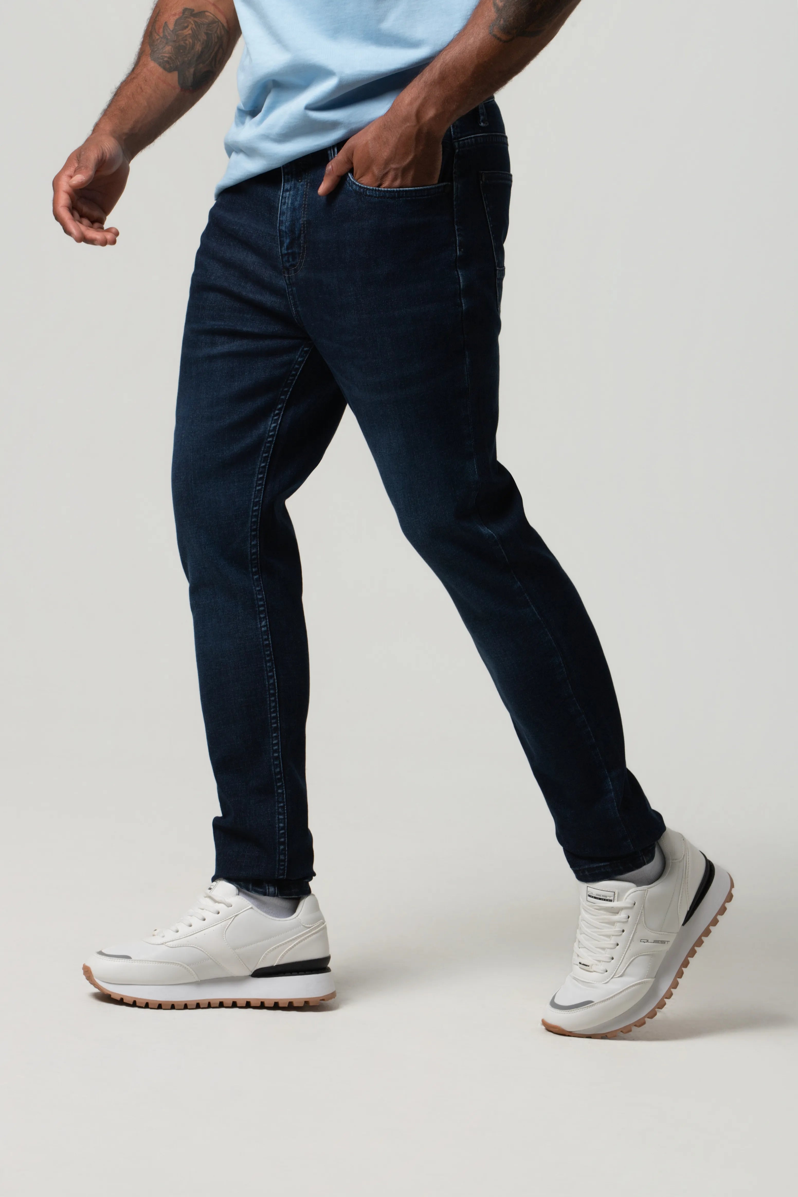 JEAN 5 BOLSILLOS COLOR AZUL OSCURO