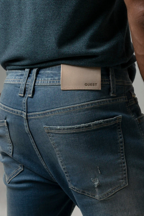 JEAN 5 BOLSILLOS COLOR AZUL MEDIO