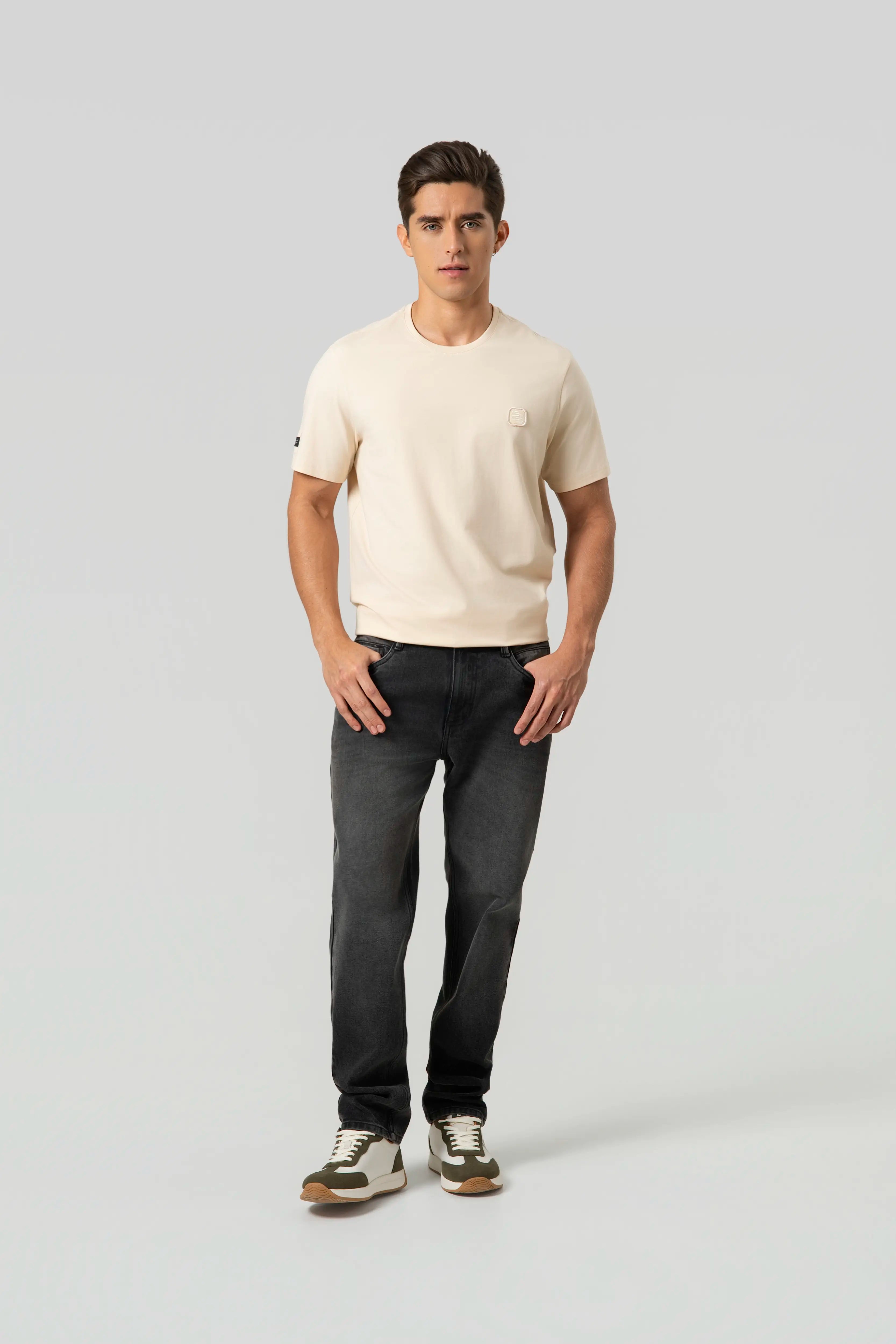 JEAN 5 BOLSILLOS COLOR GRIS OSCURO