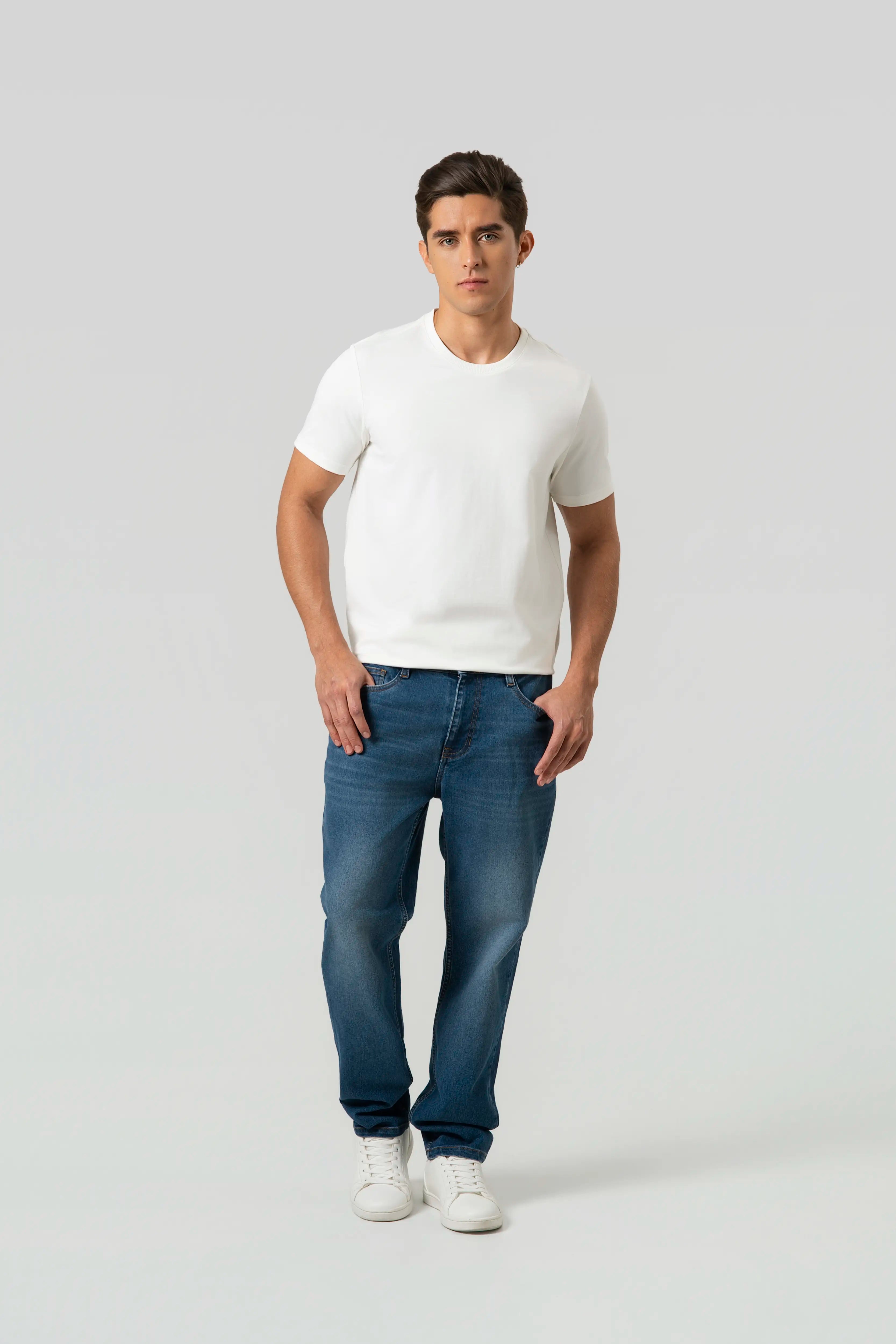JEAN 5 BOLSILLOS COLOR AZUL MEDIO