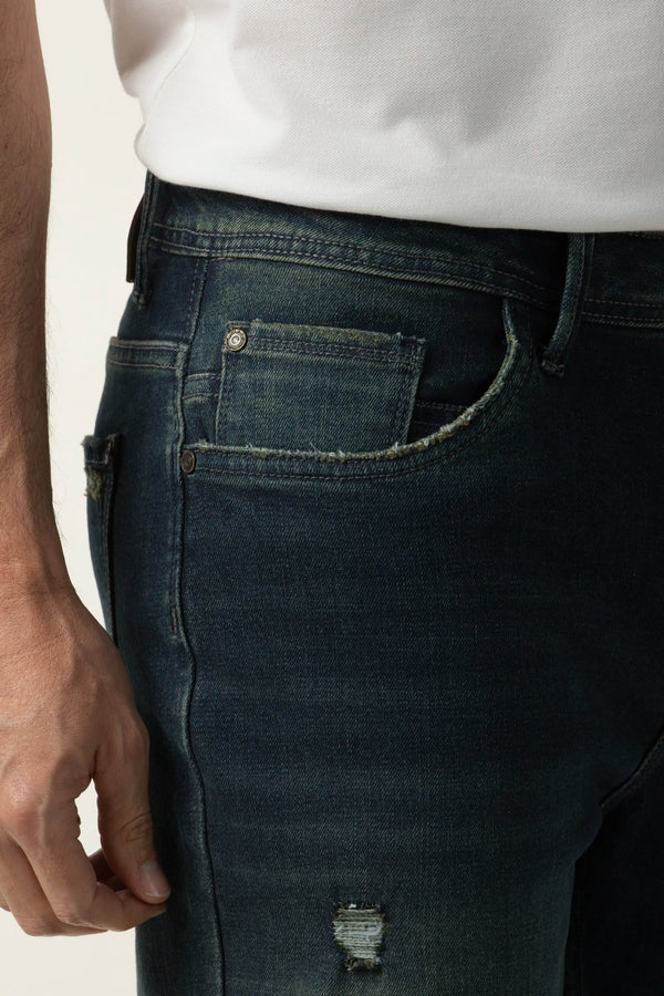JEAN 5 BOLSILLOS COLOR AZUL OSCURO