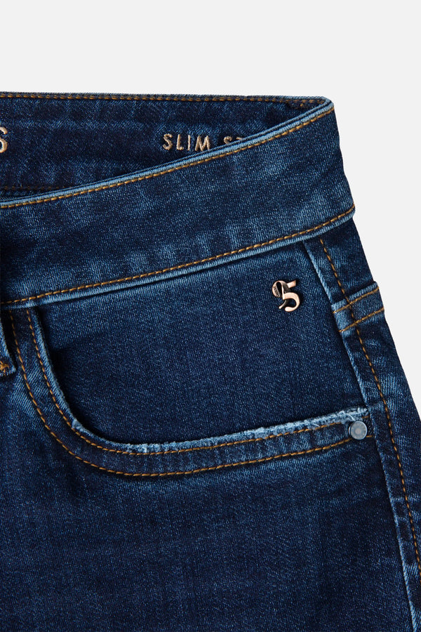 JEAN 5 BOLSILLOS COLOR AZUL OSCURO