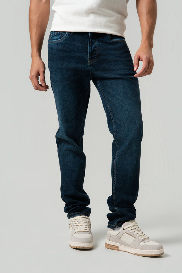 JEAN 5 BOLSILLOS COLOR AZUL OSCURO