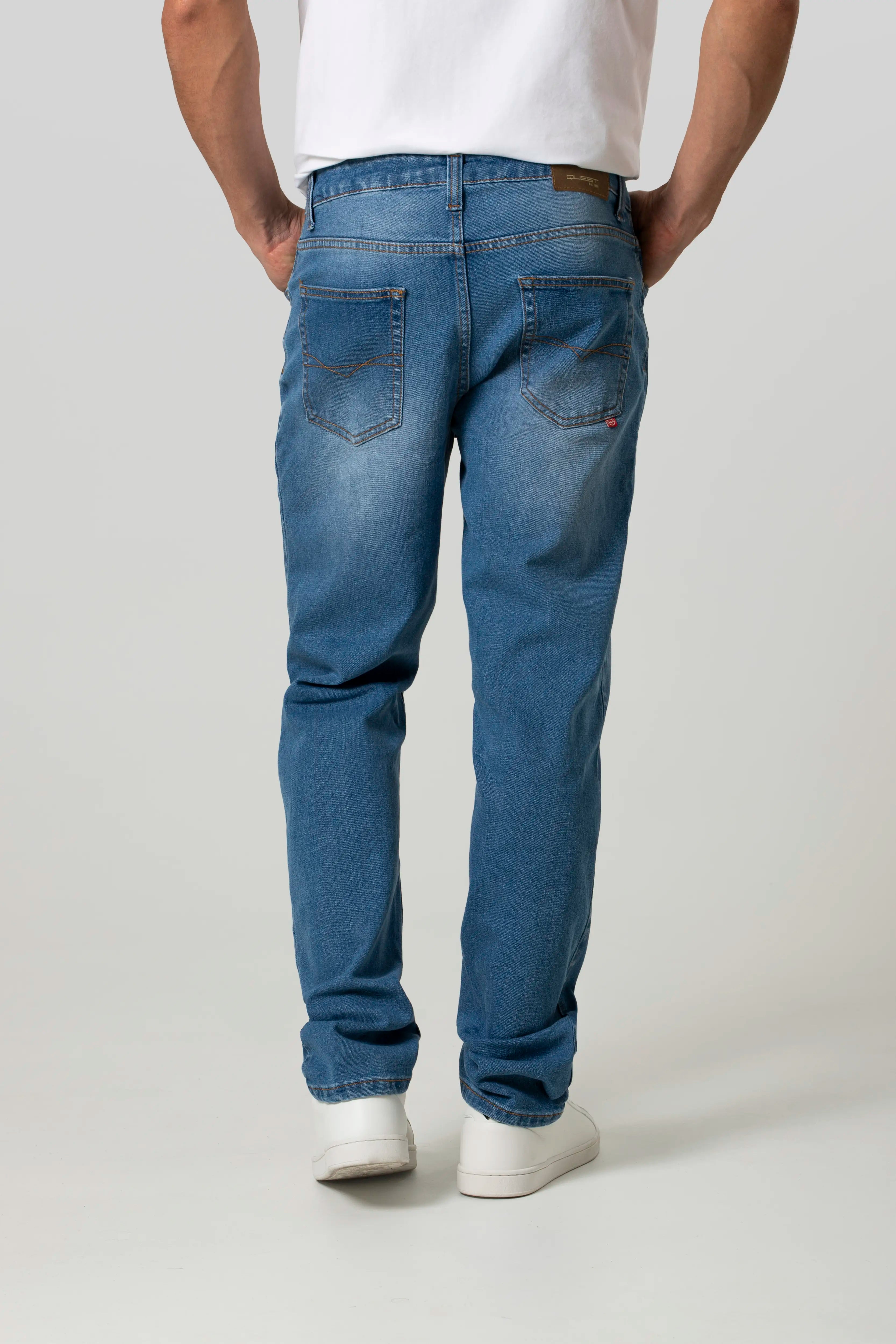 JEAN 5 BOLSILLOS COLOR AZUL MEDIO