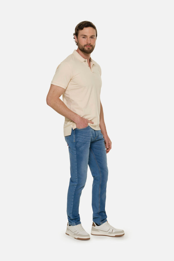 JEAN 5 BOLSILLOS COLOR AZUL MEDIO