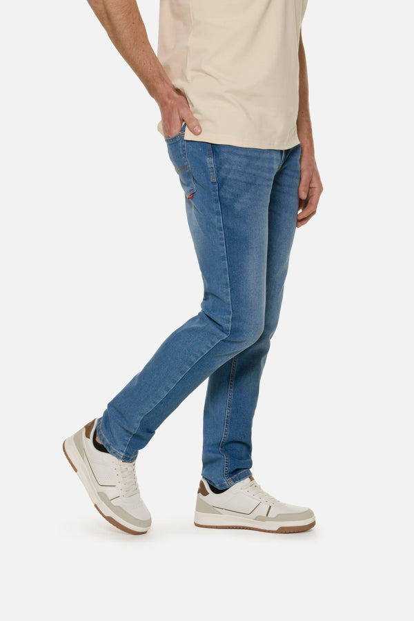 JEAN 5 BOLSILLOS COLOR AZUL MEDIO