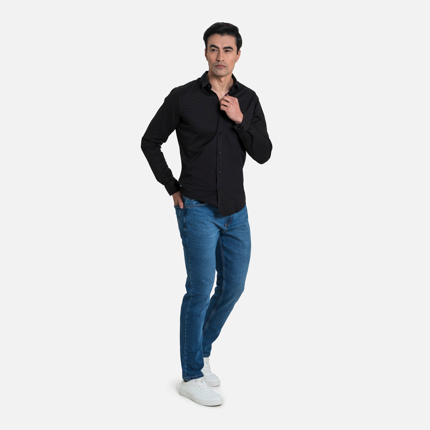 JEAN 5 BOLSILLOS COLOR AZUL MEDIO MEDIO