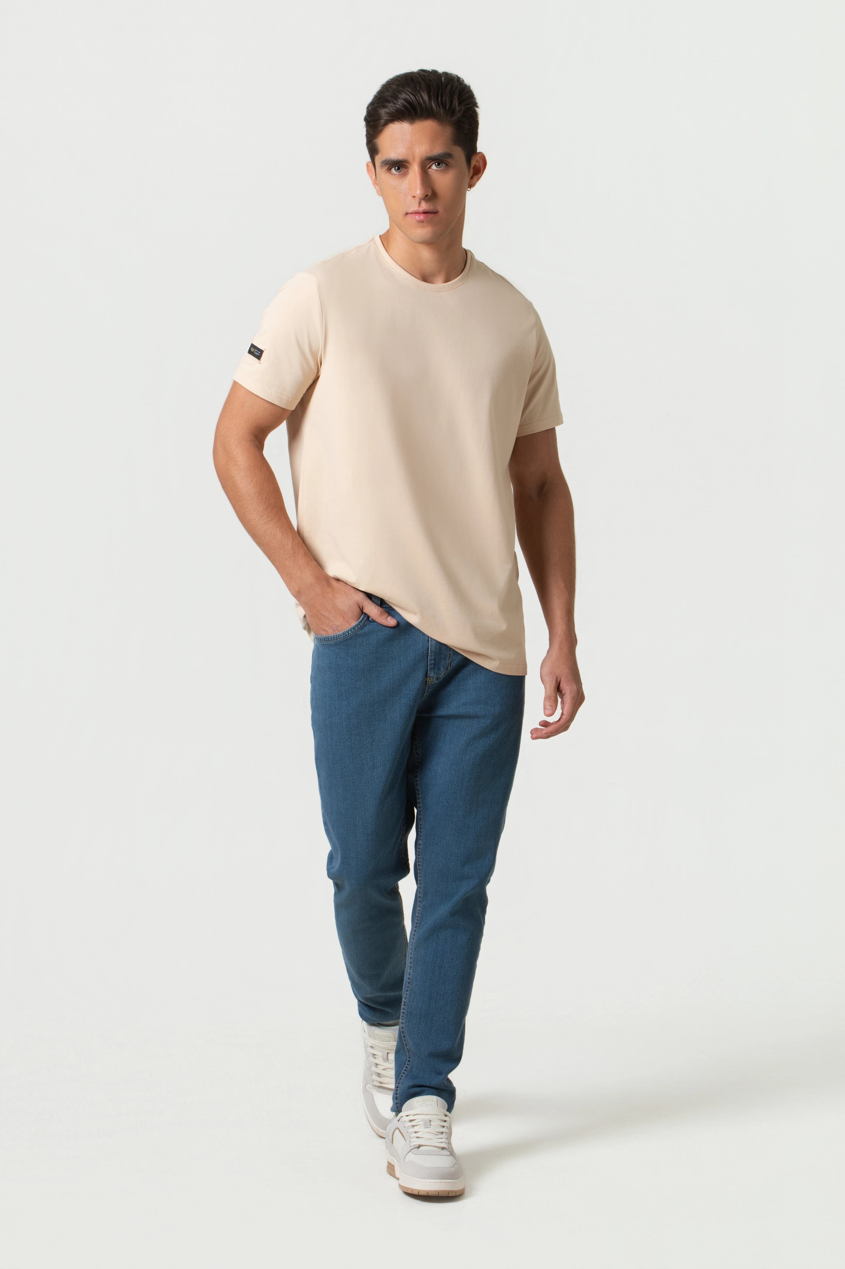 JEAN 5 BOLSILLOS COLOR AZUL MEDIO