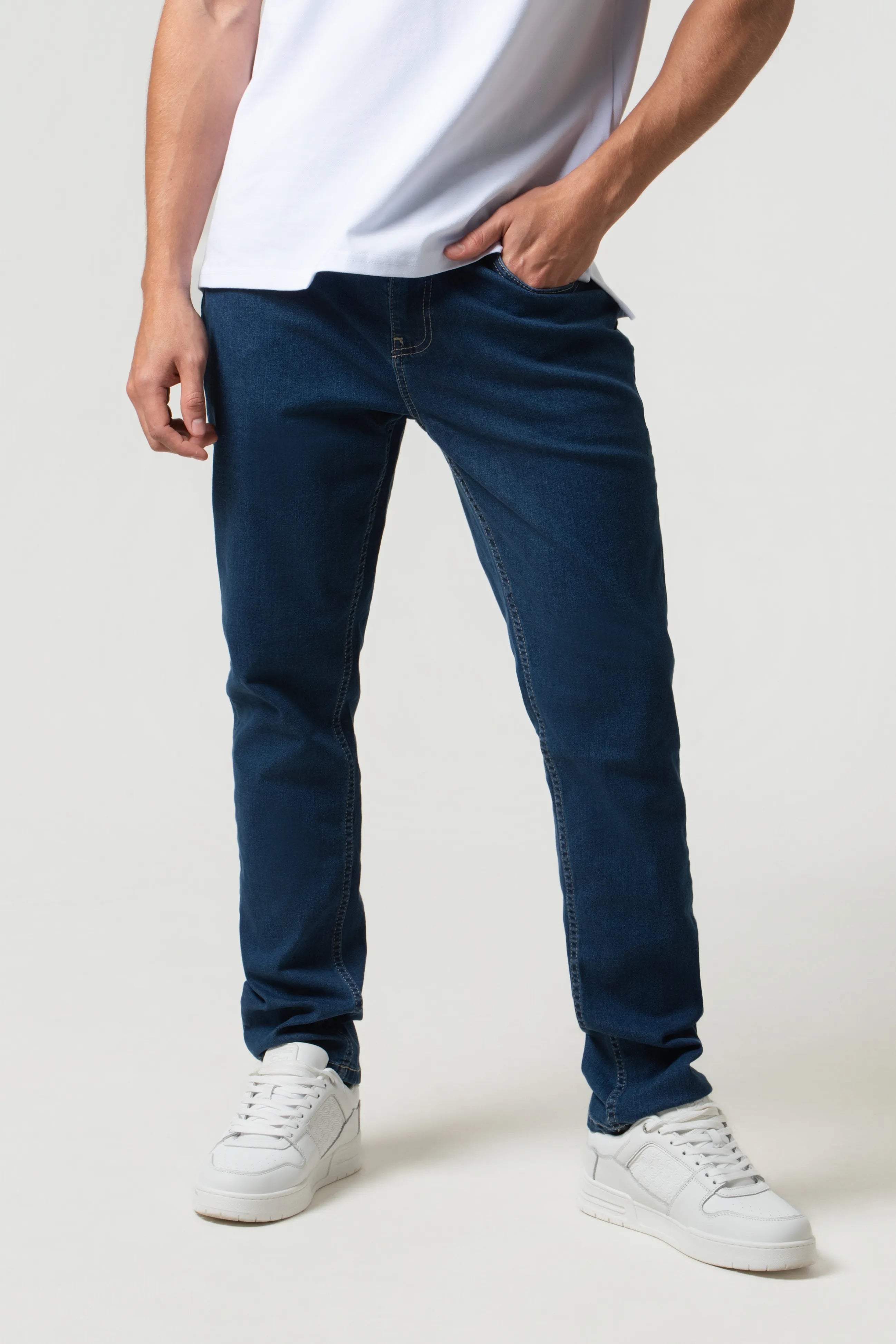 JEAN 5 BOLSILLOS COLOR AZUL MEDIO OSCURO