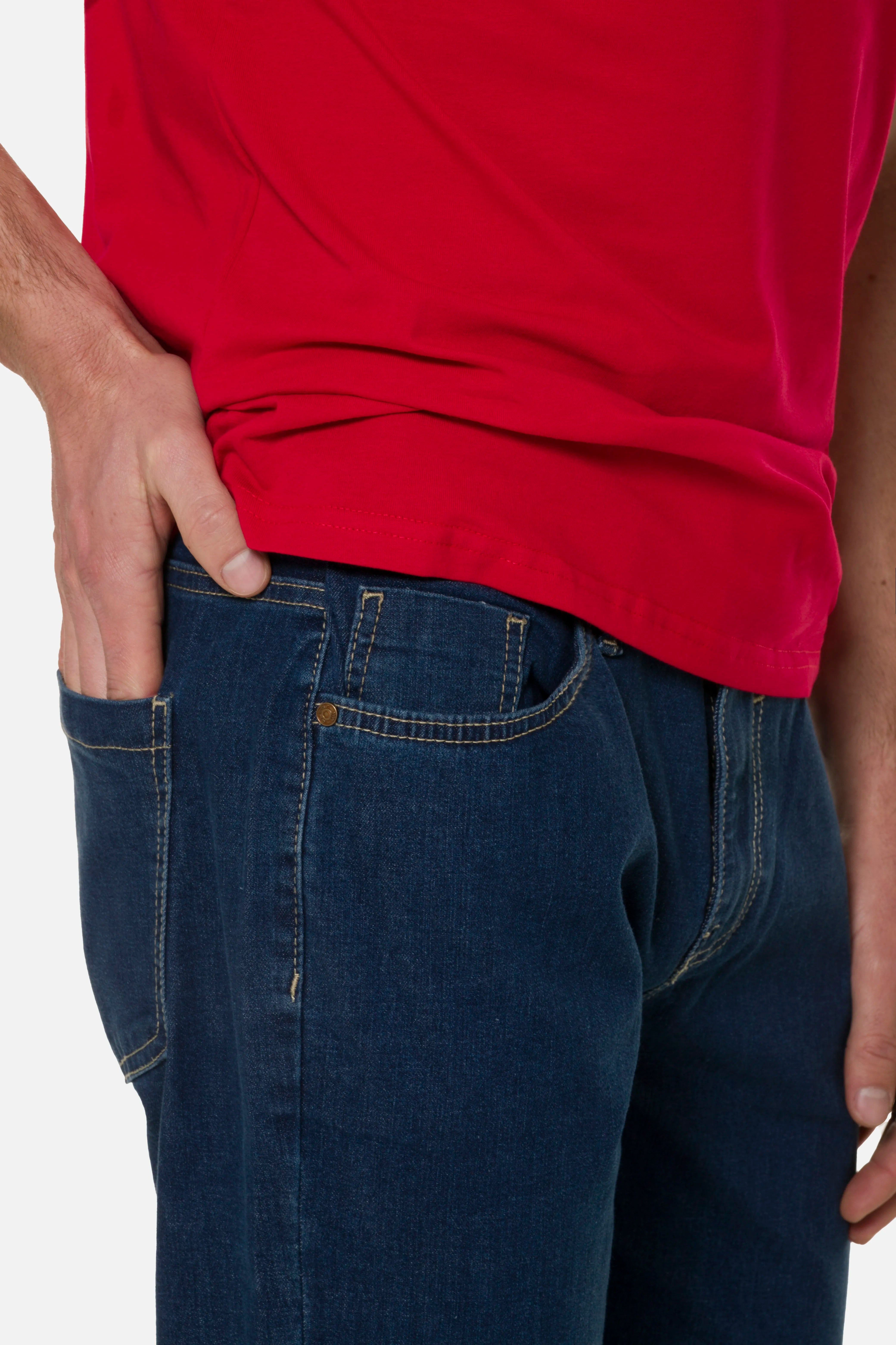 JEAN 5 BOLSILLOS COLOR AZUL MEDIO OSCURO