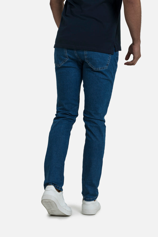 JEAN 5 BOLSILLOS COLOR AZUL MEDIO