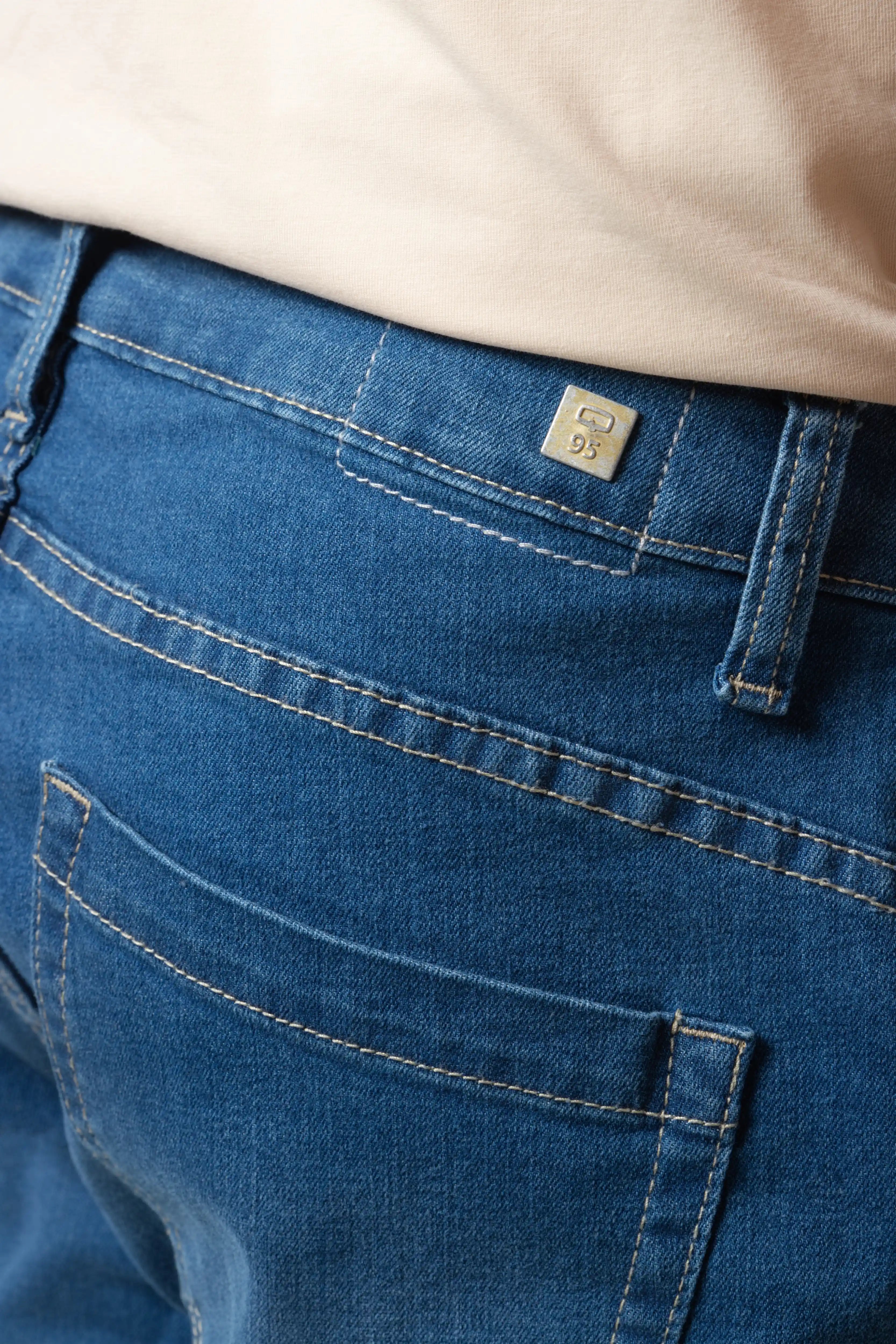 JEAN 5 BOLSILLOS COLOR AZUL MEDIO