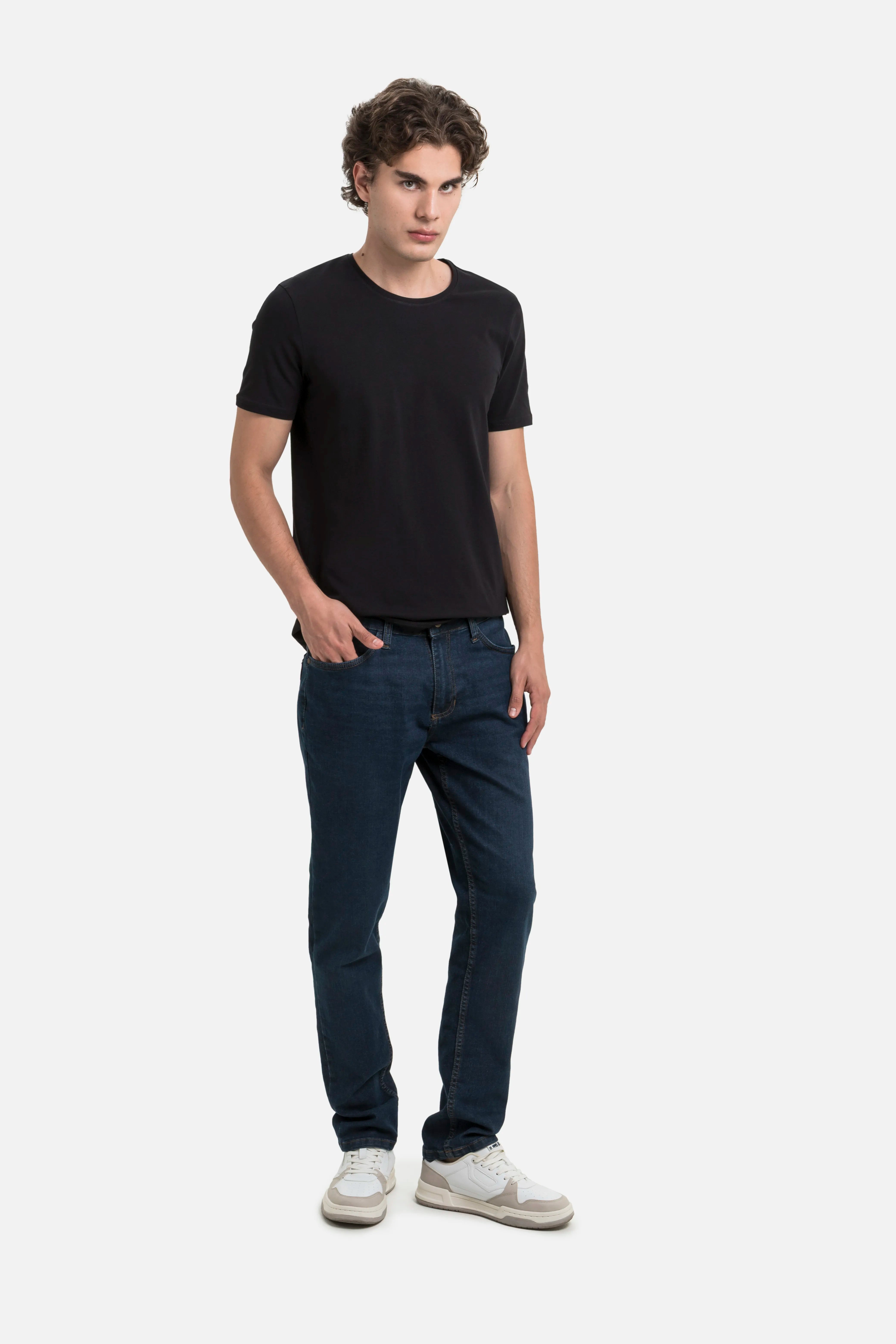 JEAN 5 BOLSILLOS COLOR AZUL OSCURO