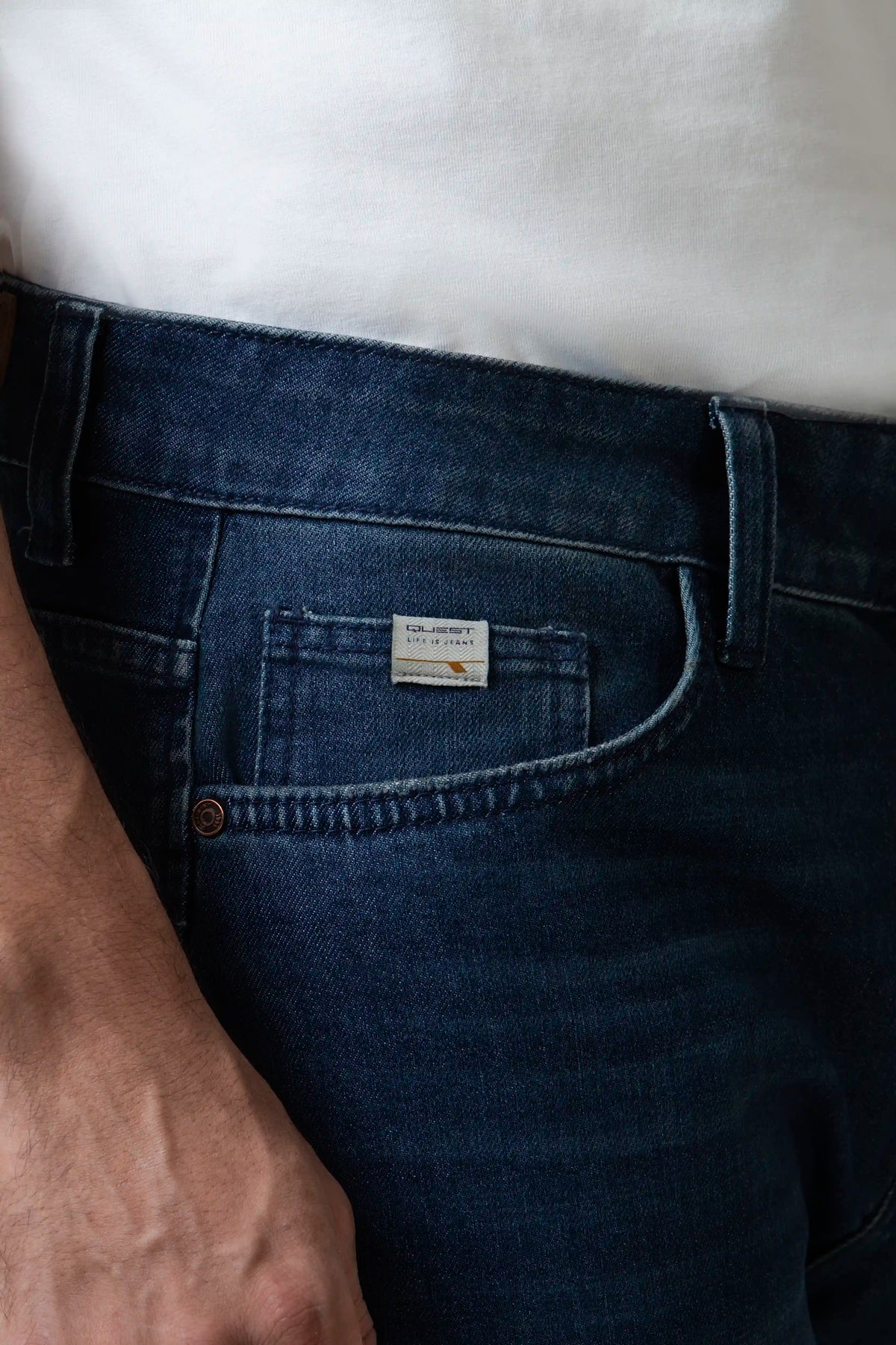 JEAN 5 BOLSILLOS COLOR AZUL OSCURO