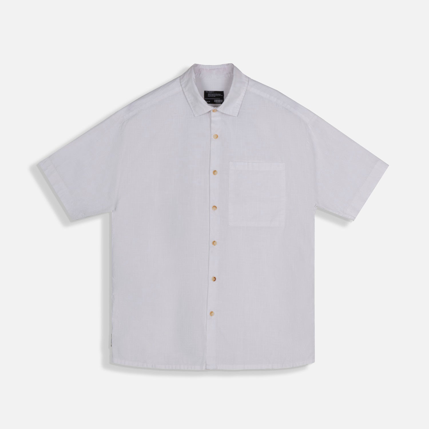 CAMISA MANGA CORTA COLOR BLANCO OPTICO