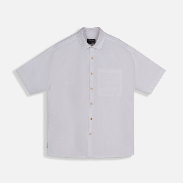 CAMISA MANGA CORTA COLOR BLANCO OPTICO