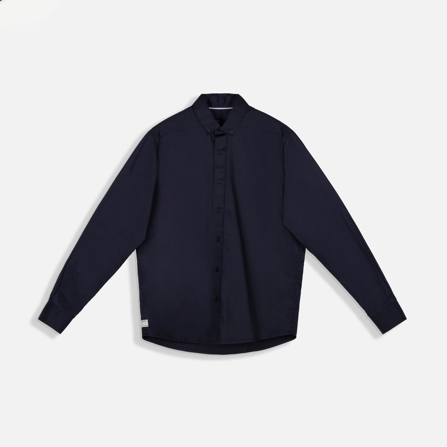 CAMISA MANGA LARGA COLOR AZUL OSCURO