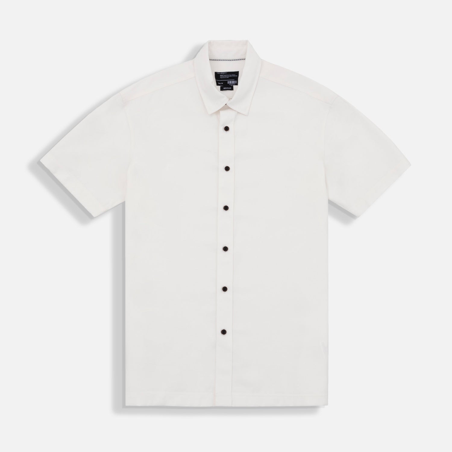 CAMISA MANGA CORTA COLOR IVORY