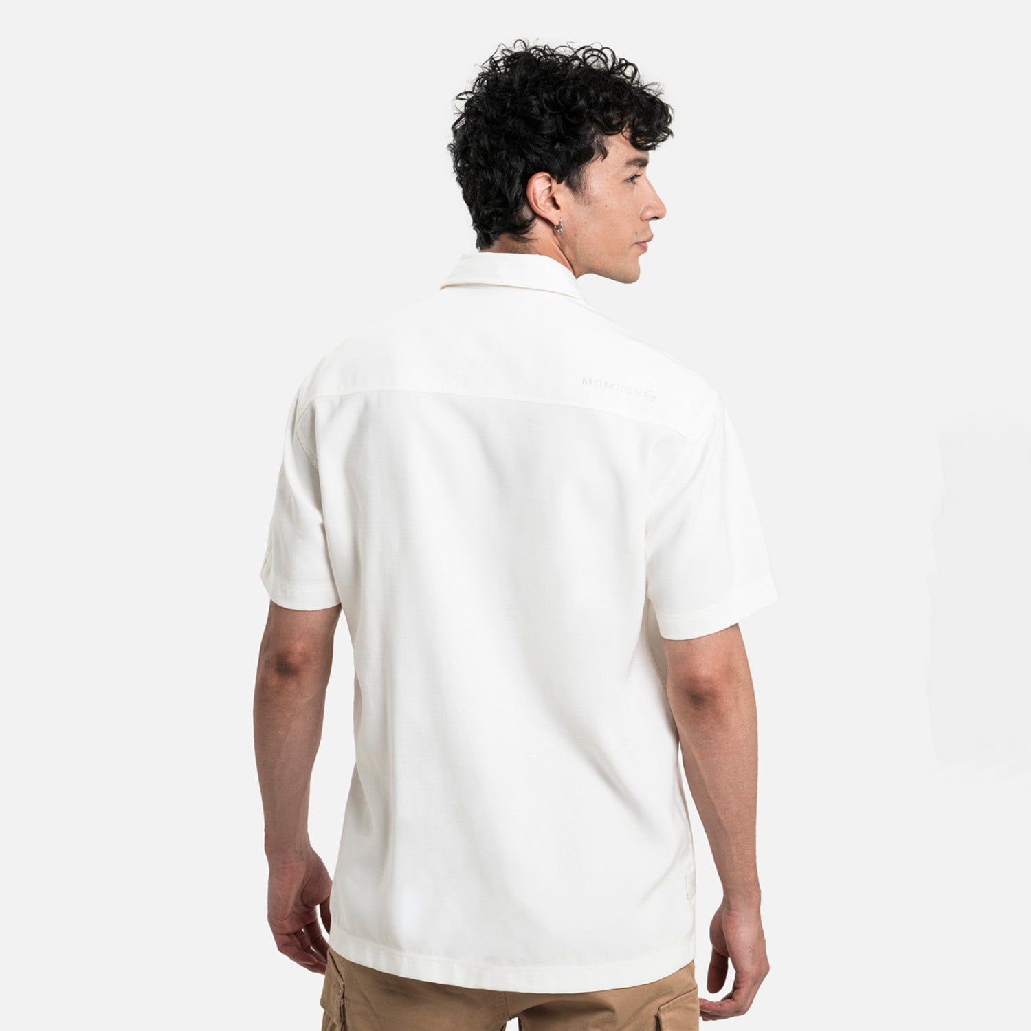 CAMISA MANGA CORTA COLOR IVORY