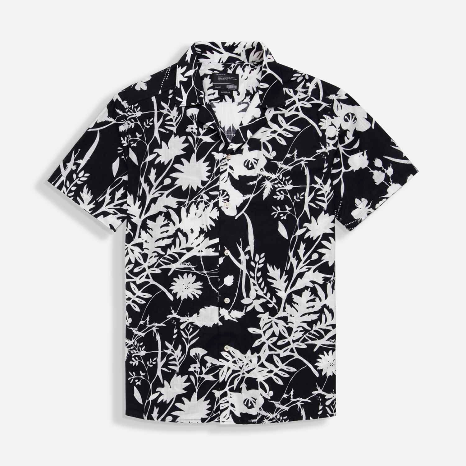 CAMISA MANGA CORTA COLOR NEGRO